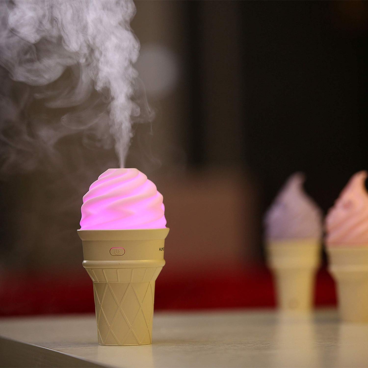 0396 Ice Cream Design LED Humidifier for Freshening Air & Fragrance (Multicoloured) 0396 Ice Cream Design LED Humidifier for Freshening Air & Fragrance (Multicoloured)